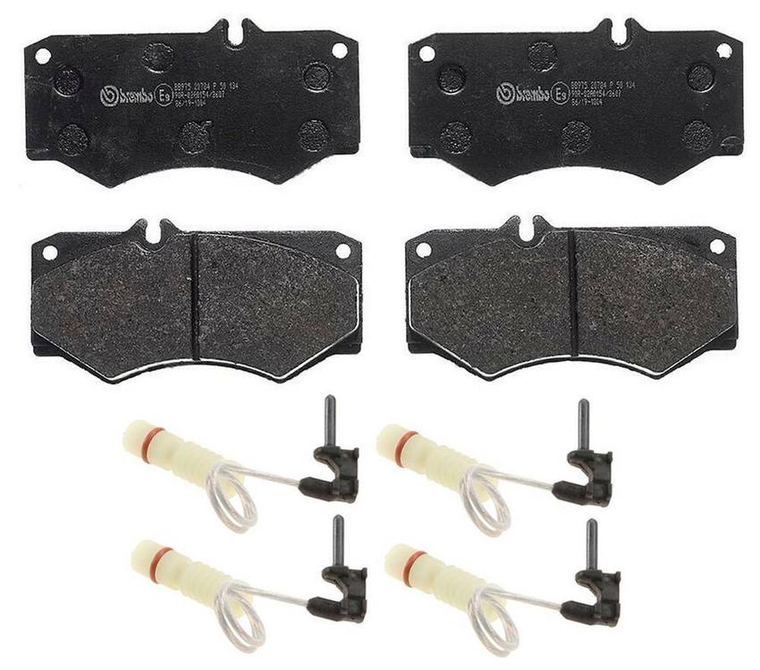 Mercedes Disc Brembo Brake Pad Set Kit - Front (Low-Met) (with Sensors) 0084206120 - Brembo 3807193KIT